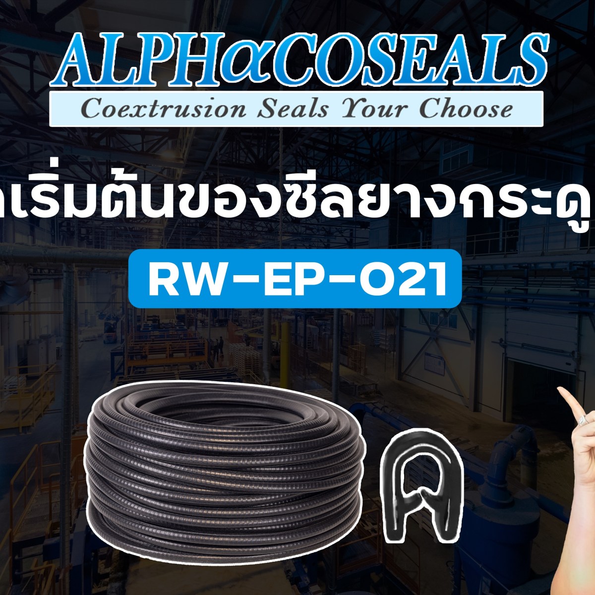 จุดเริ่มต้น ซีลยางกระดูกงู RW-EP-021